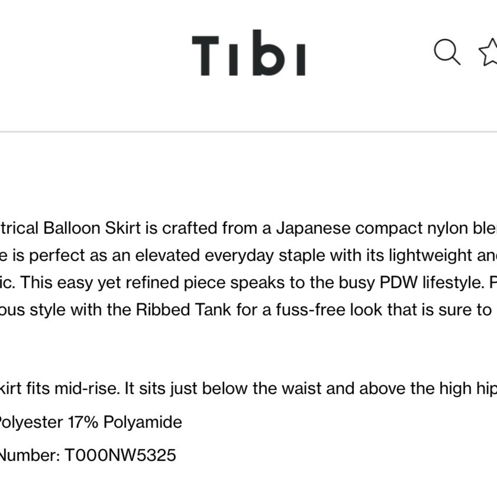 Tibi Nylon Asymmetrical Balloon Skirt - Picture 6 of 8